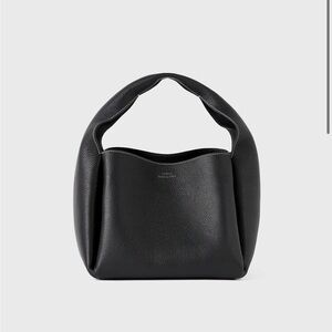Toteme Grained-leather bucket bag black